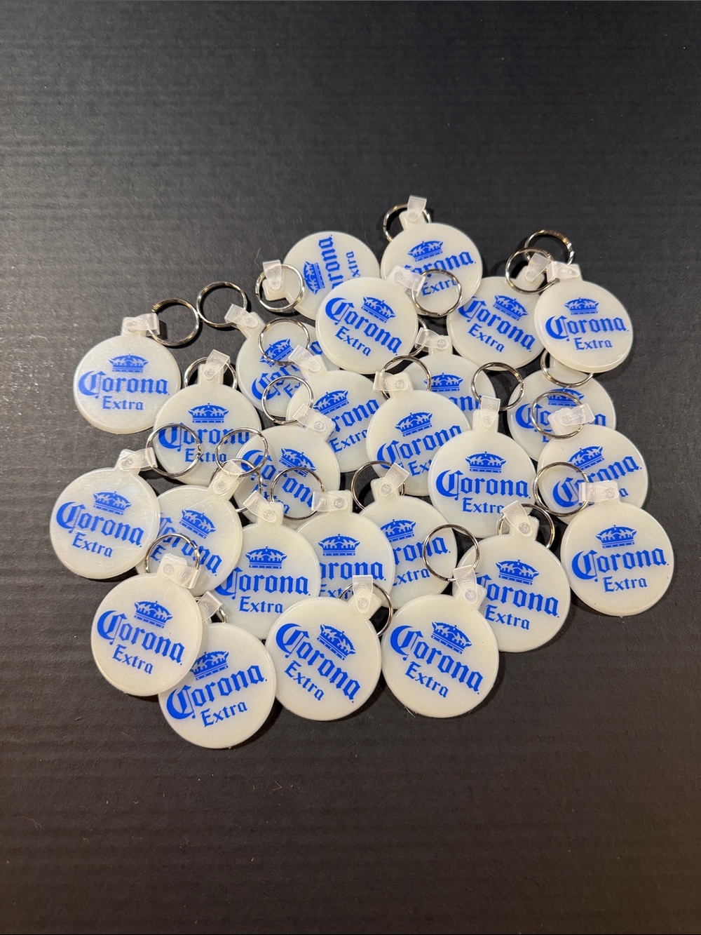 25 Corona Extra Glow-in-the-Dark Keychains or Bag tag